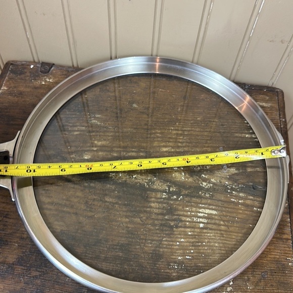 Calphalon Premier Space Saving Flat Glass Lid 10” Diameter Replacement lid only - Picture 3 of 6